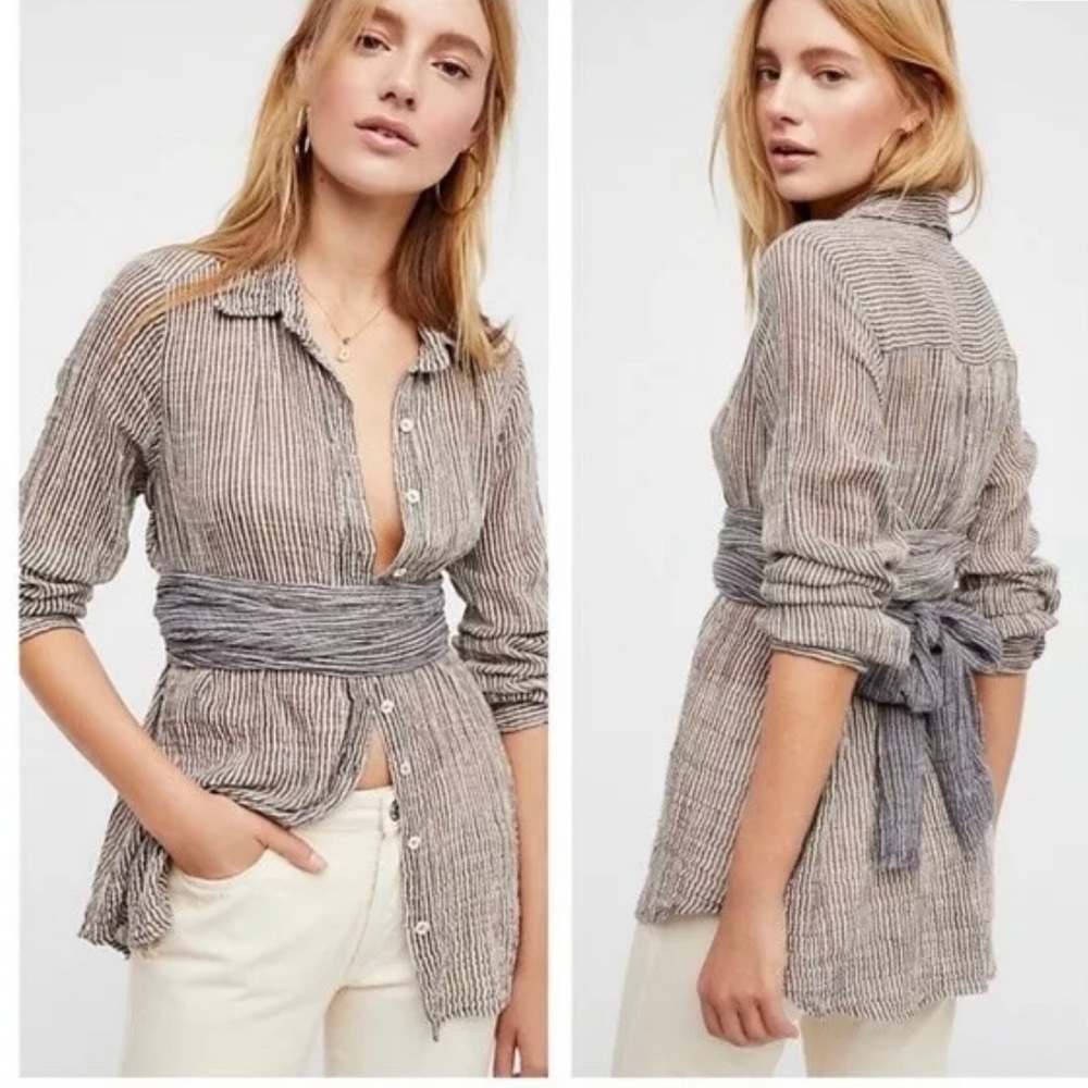 Free People Gauze Blouse